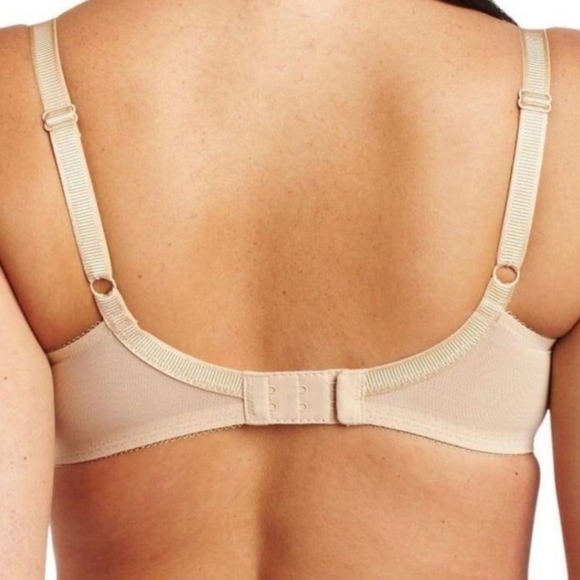 Wacoal La Femme Full Figure Underwire Semi Sheer Bra in Naturally Nude US 38D - Picture 3 of 14